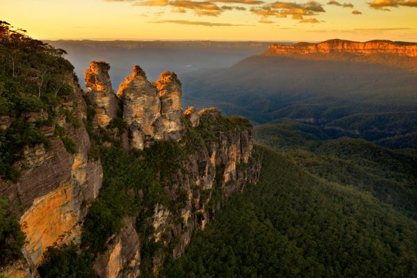 Three Sisters during sunset