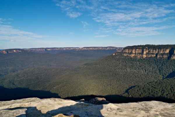 Views of Jamison Valley from Lincoln's Rock